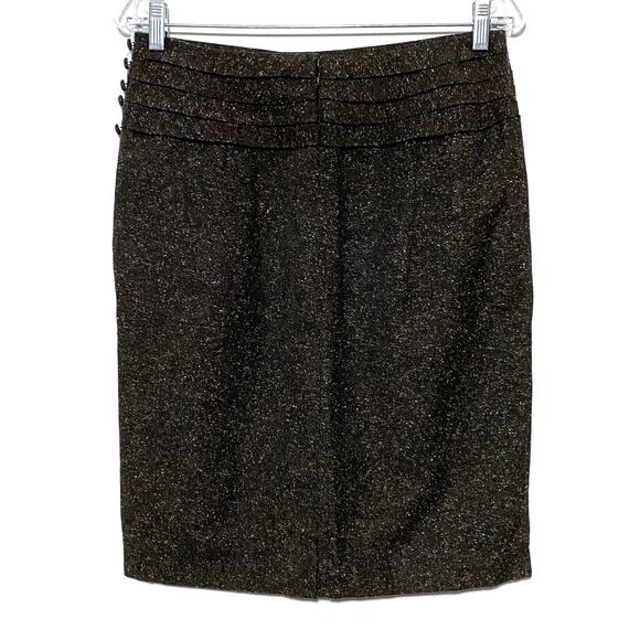 Worthington Brown Skirt Womens 10P 10 Petite Acrylic Blend Career Modest - Picture 5 of 9